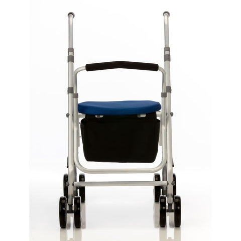 Andador premium con 4 ruedas y frenos de presión