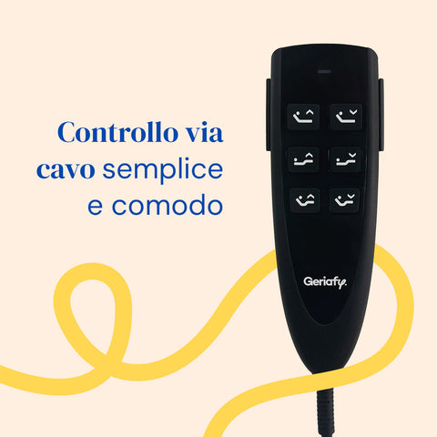 Letto ortopedico elettrico compatto con piedi regolabili