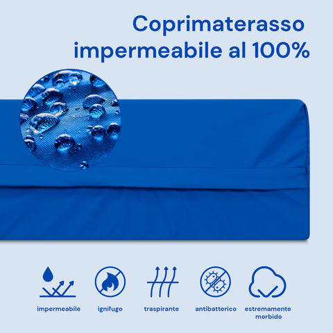 Materasso impermeabile è viscoelastico Plus - 90x200 cm