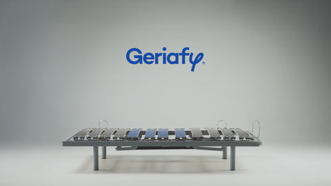 Geriafy - Pack Letto ortopedico elettrico | Materasso Visco Tencel (80x190 cm, Gambe fisse + Sponde letto)
