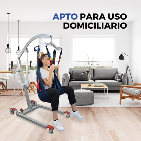 Grua para ancianos apta para uso domiciliario