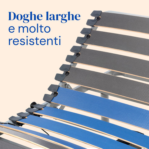 Letto ortopedico elettrico  | Telecomando Wireless |  Piedi regolabili | Sponde letto